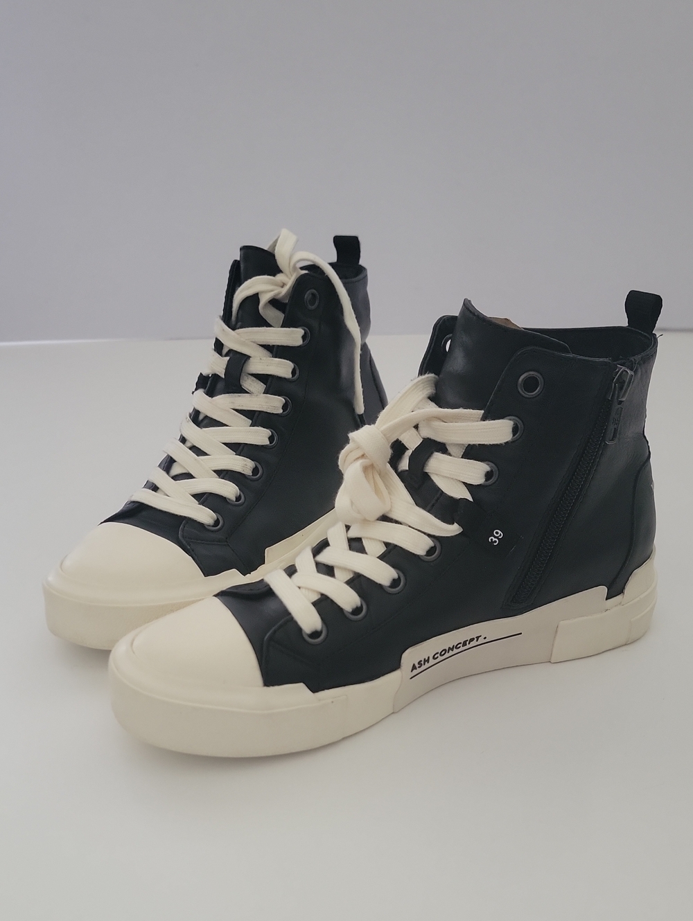 ASH Ghibly Bis Women's Leather High Top Sneakers Size 9